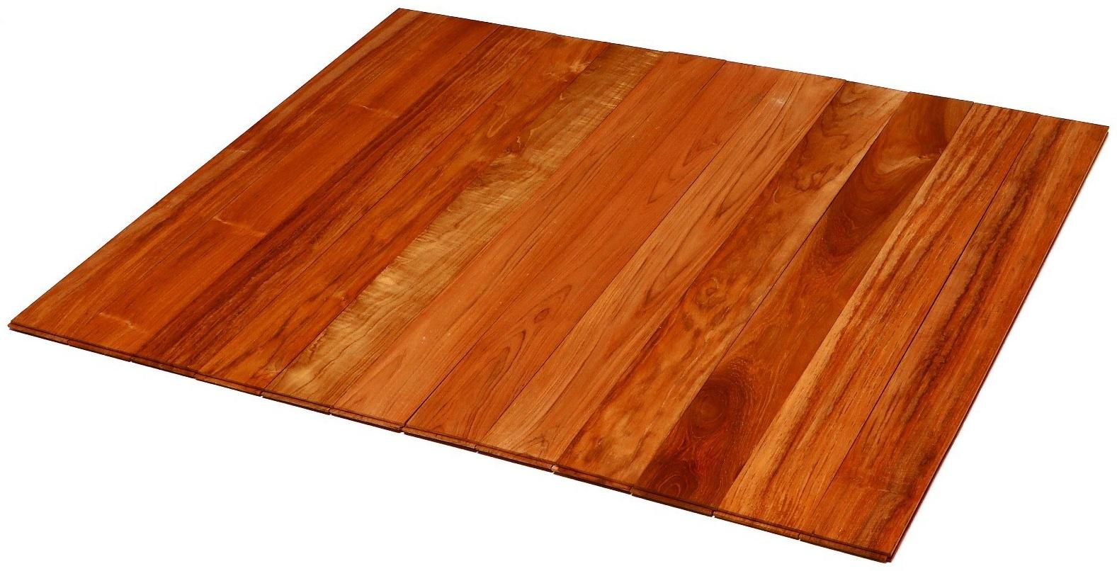 Напольное покрытие из тикового дерева марки C Jumbo 1,6х12.5х120 см (набор 2 шт)