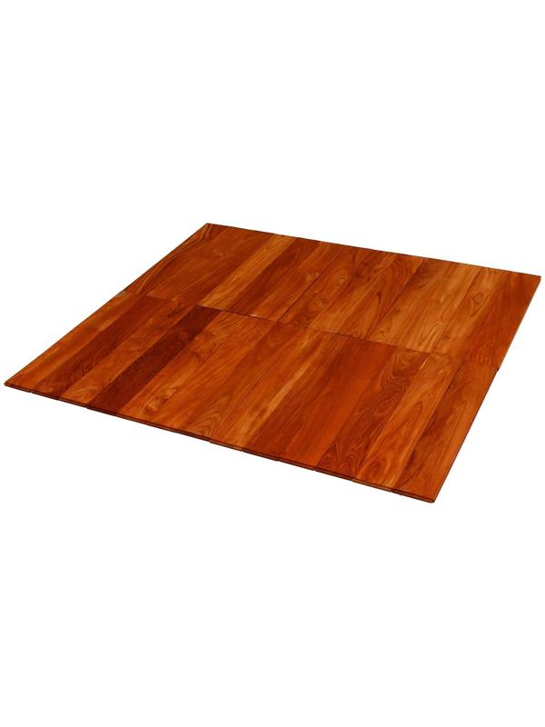 Напольное покрытие из тикового дерева марки C Jumbo 1,6х12.5х70 см (набор 12 шт)