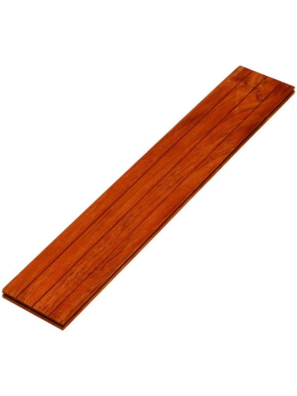 Напольное покрытие из тикового дерева марки C Jumbo 1,6х12.5х70 см (набор 12 шт)