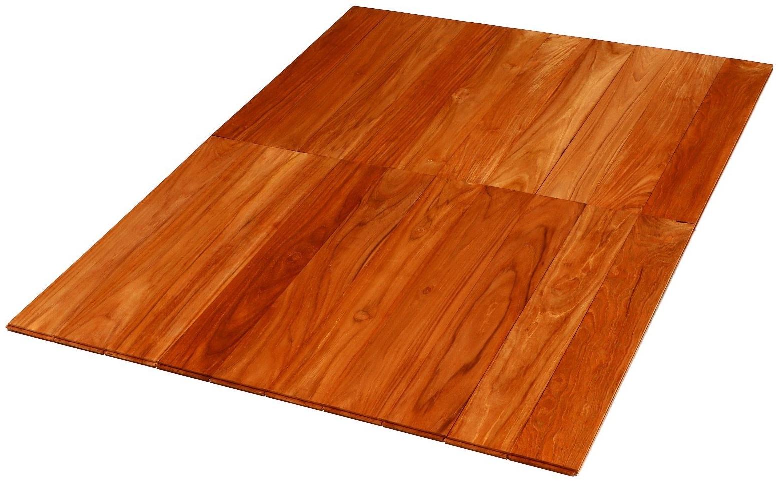 Напольное покрытие из тикового дерева марки C Jumbo 1,6х12.5х80 см (набор 12 шт)