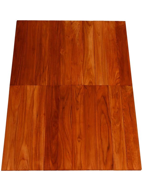 Напольное покрытие из тикового дерева марки C Jumbo 1,6х12.5х80 см (набор 12 шт)