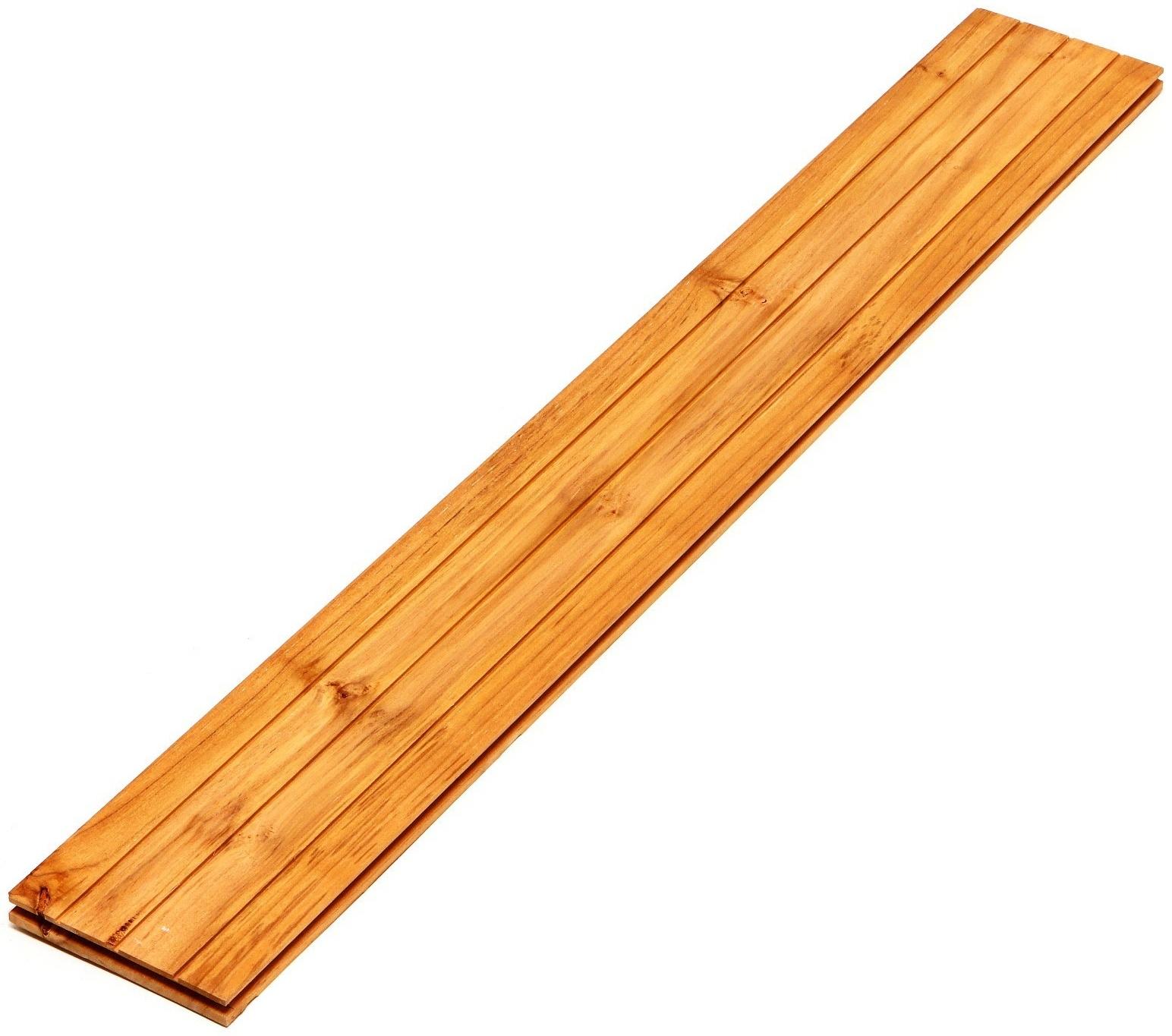 Напольное покрытие из тикового дерева марки C Jumbo 1,6х12.5х90 см (набор 9 шт)