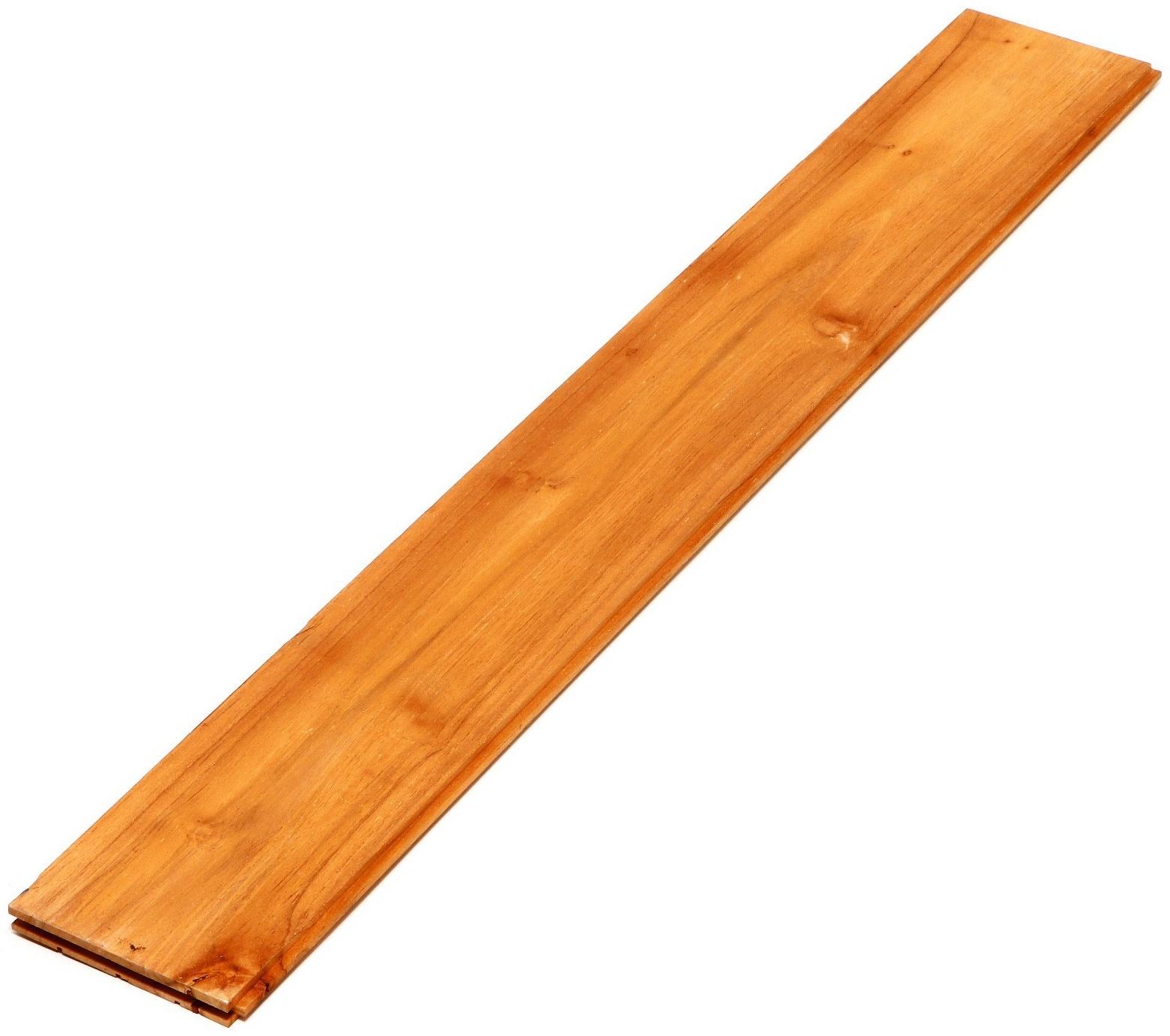 Напольное покрытие из тикового дерева марки C Jumbo 1,6х12.5х90 см (набор 9 шт)