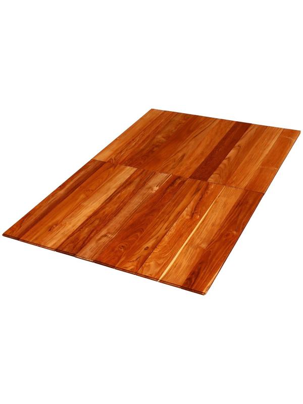 Напольное покрытие из тикового дерева марки C Jumbo 1,6х12.5х90 см (набор 9 шт)