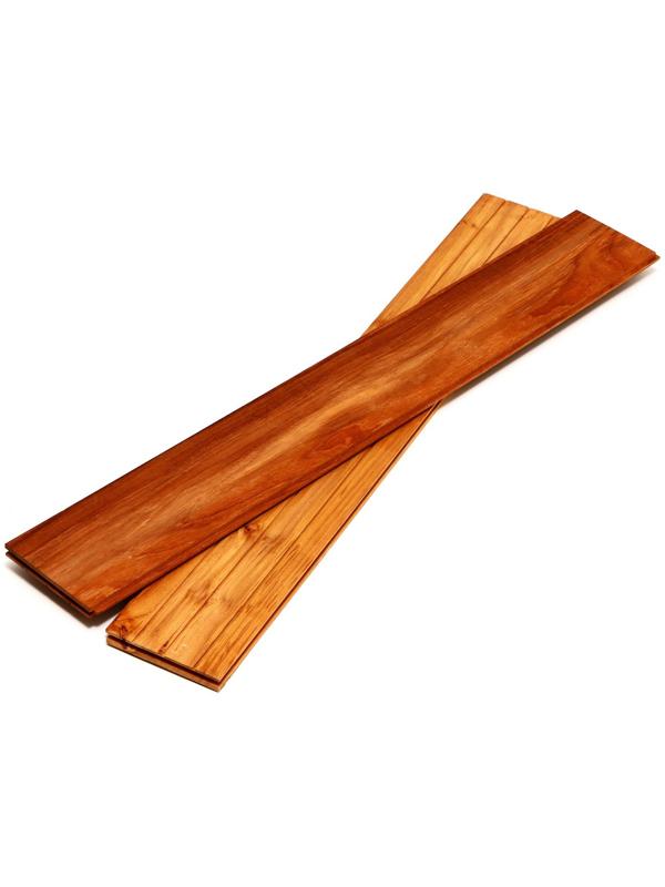 Напольное покрытие из тикового дерева марки C Jumbo 1,6х12.5х90 см (набор 9 шт)