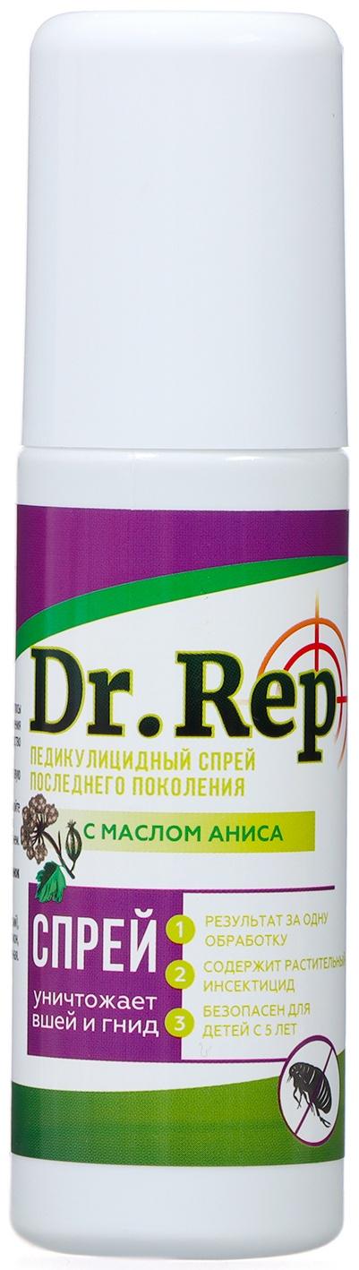 Cпрей Доктор Реп средство педикулицидное с гребнем, 100 мл
