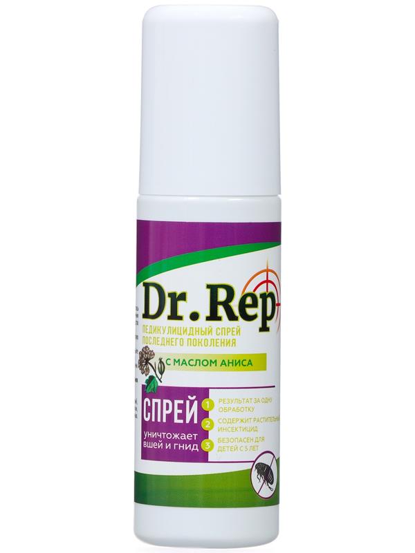 Cпрей Доктор Реп средство педикулицидное с гребнем, 100 мл