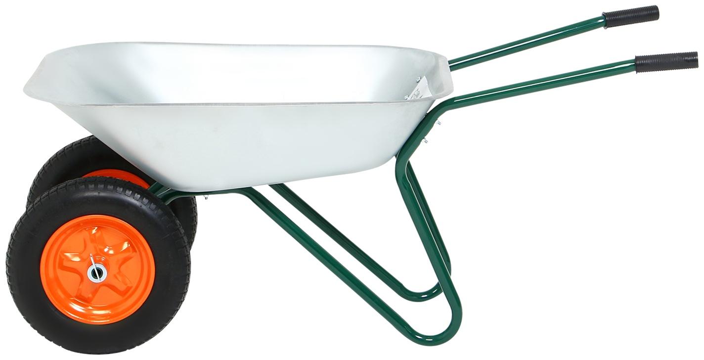 Тачка садовая  65л/180кг 2 пневмоколеса 3.00/3.25-8 оц кузов 0,6 мм