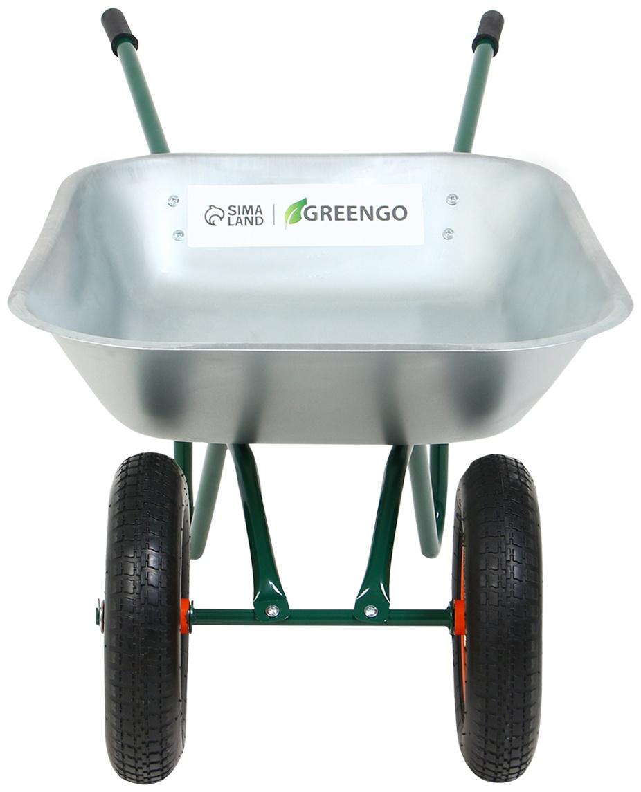 Тачка садовая  65л/180кг 2 пневмоколеса 3.00/3.25-8 оц кузов 0,6 мм