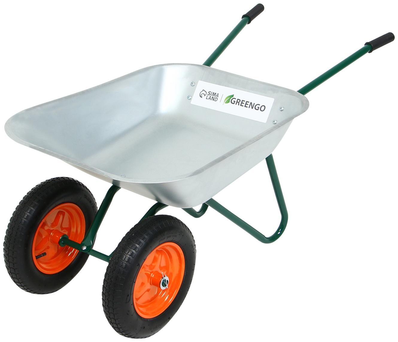 Тачка садовая  65л/180кг 2 пневмоколеса 3.00/3.25-8 оц кузов 0,6 мм