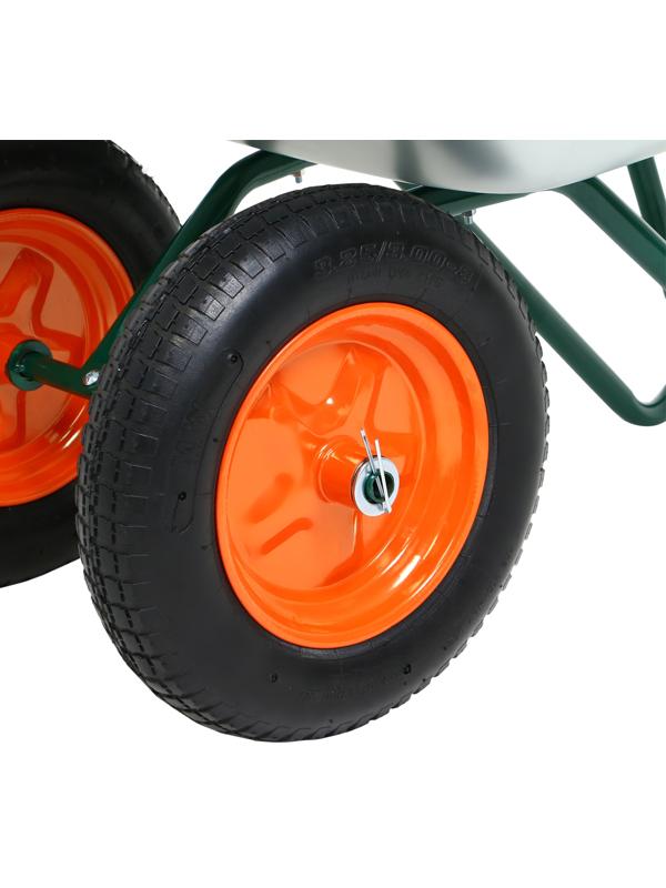 Тачка садовая  65л/180кг 2 пневмоколеса 3.00/3.25-8 оц кузов 0,6 мм