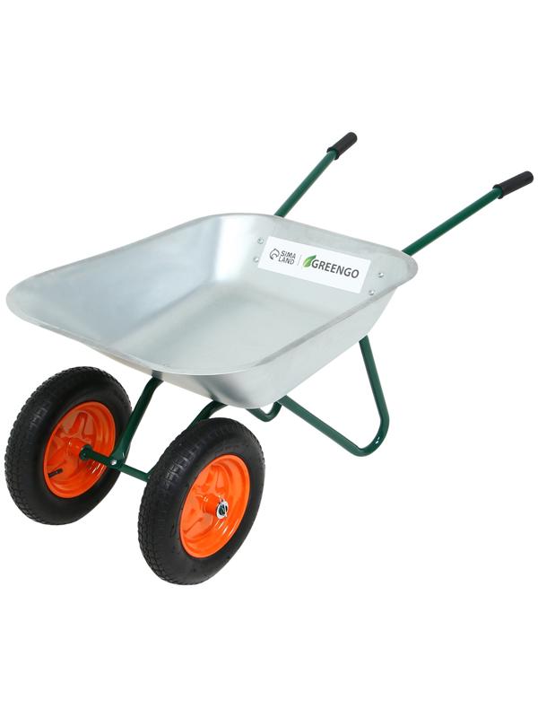 Тачка садовая  65л/180кг 2 пневмоколеса 3.00/3.25-8 оц кузов 0,6 мм