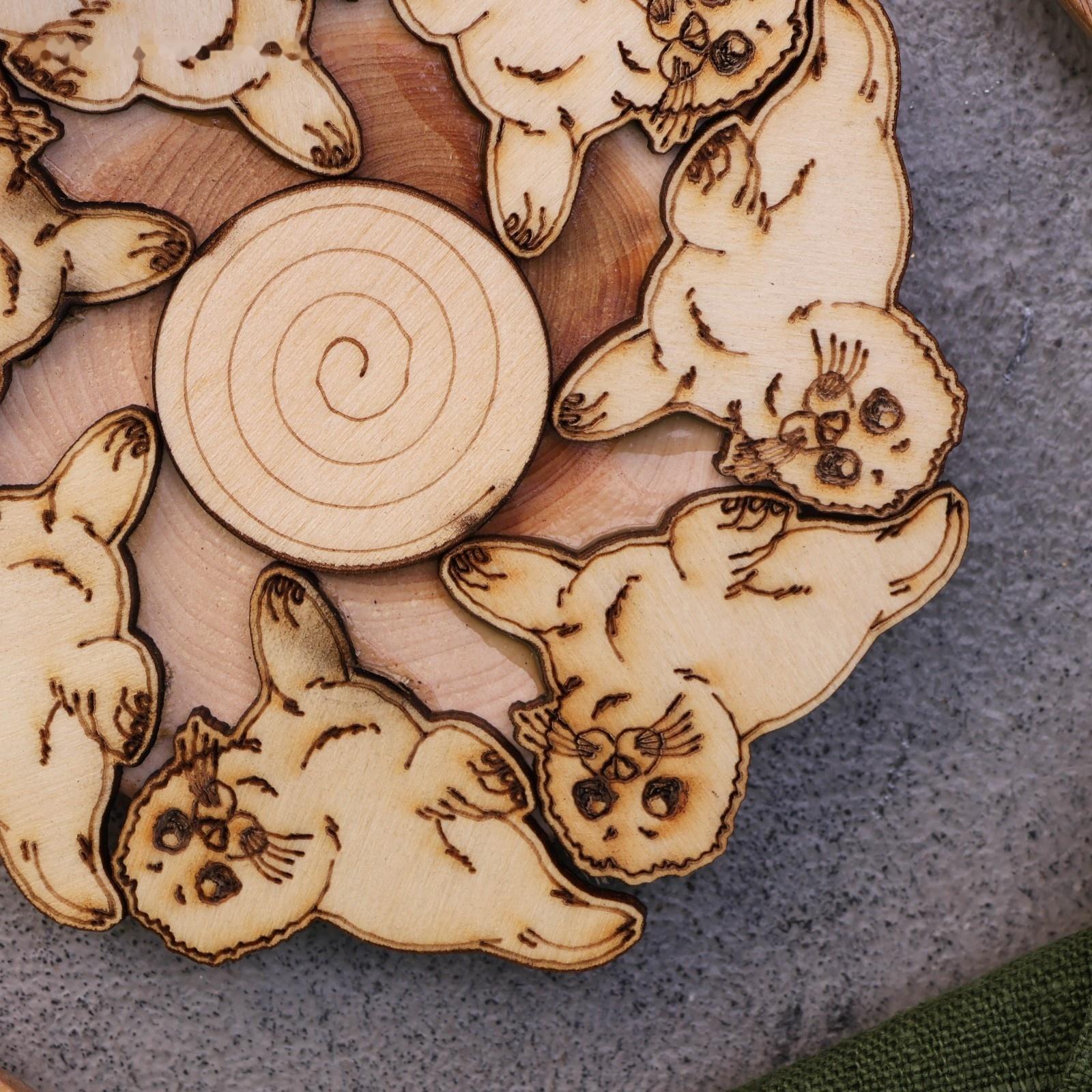 Подставка под горячее «Нерпа», 12см, можжевельник