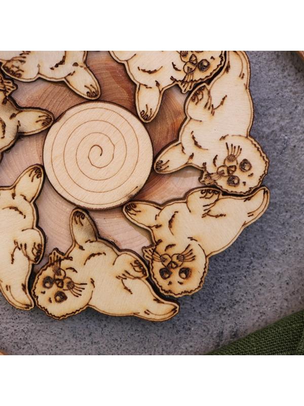 Подставка под горячее «Нерпа», 12см, можжевельник