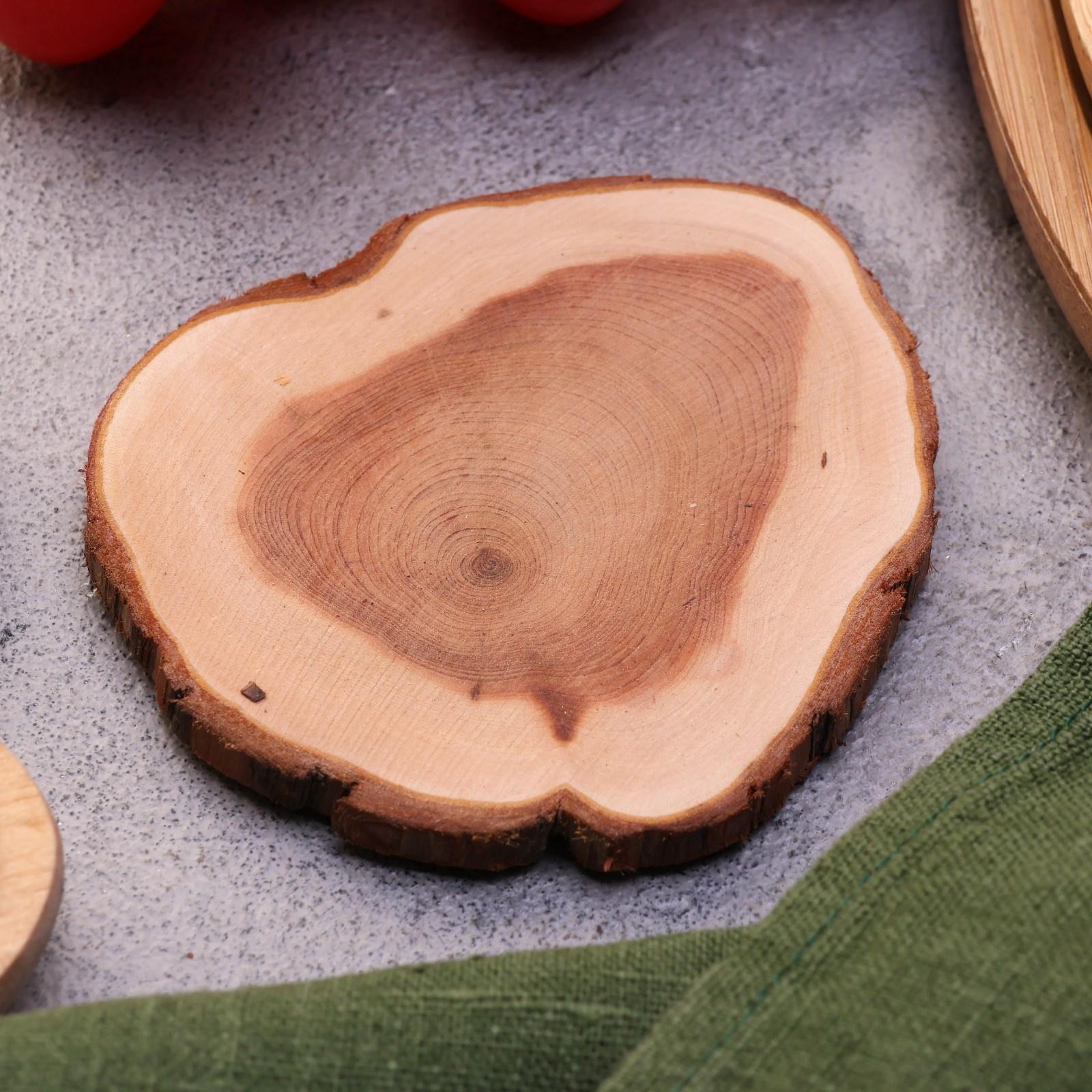 Подставка под кружку, цельная, 8-10 см, можжевельник