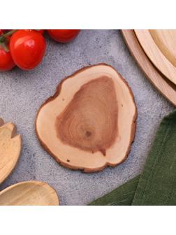 Подставка под кружку, цельная, 8-10 см, можжевельник