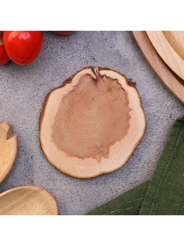 Подставка под кружку, цельная, 8-10 см, можжевельник