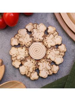 Подставка под горячее «Слоник», 12см, можжевельник