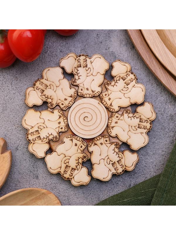 Подставка под горячее «Слоник», 12см, можжевельник