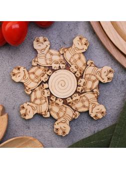 Подставка под горячее «Черепаха», 12см, можжевельник 10398275