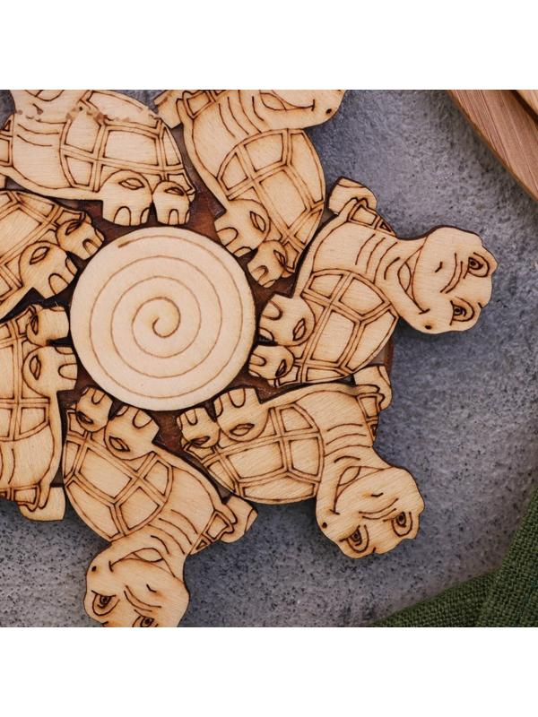 Подставка под горячее «Черепаха», 12см, можжевельник 10398275