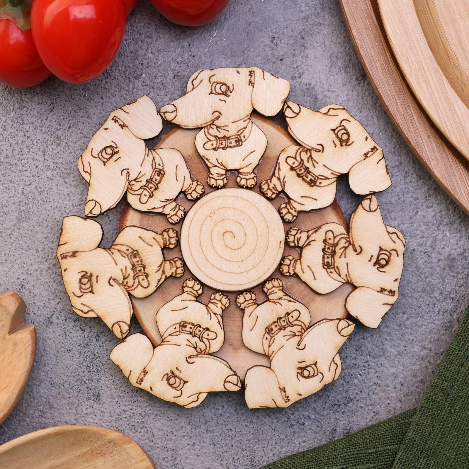 Подставка под горячее «Такса», 12см, можжевельник 10398275