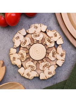 Подставка под горячее «Такса», 12см, можжевельник 10398275