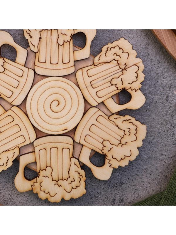 Подставка под горячее «Пиво с пеной», 12см, можжевельник 10398275