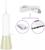 Ирригатор Kitfort КТ-2958-2, портативный, 200 мл, 4 режима, 3 насадки, от АКБ, бело-бежевый