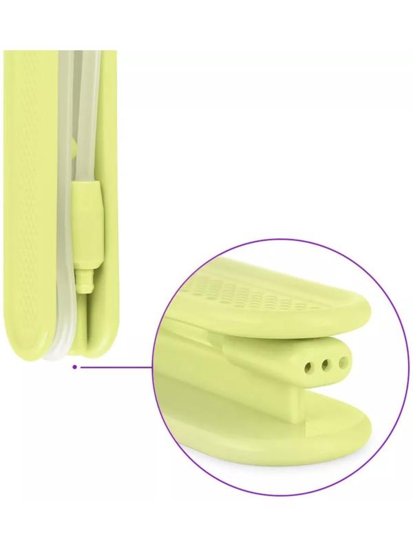 Ирригатор Kitfort КТ-2957-2, портативный, 320 мл, 3 режима, 2 насадки, от АКБ, бело-жёлтый