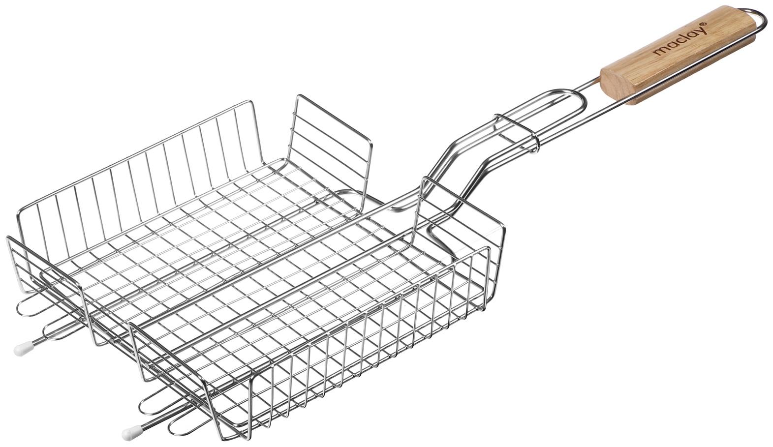 Решётка гриль глубокая Maclay, 55х20х20х5 см, нержавеющая сталь