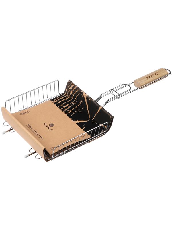 Решётка гриль глубокая Maclay, 55х20х20х5 см, нержавеющая сталь