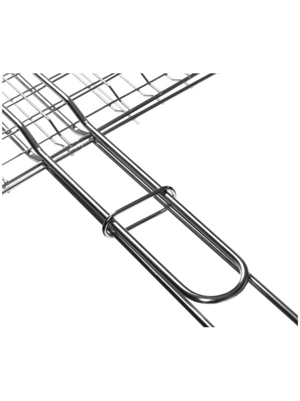 Решётка гриль для рыбы Maclay, 57х34х25 см, двойная, нержавеющая сталь