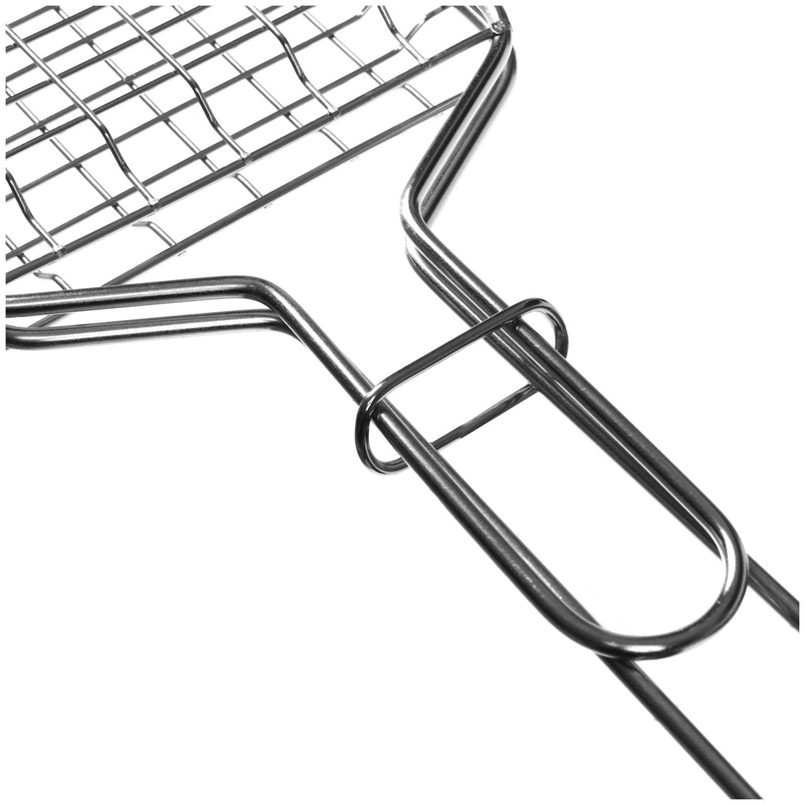 Решётка гриль для рыбы Maclay, 62х31х12 см, одинарная, нержавеющая сталь