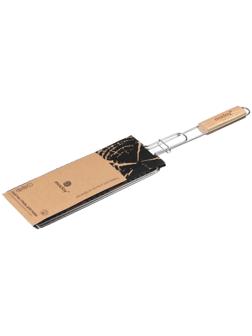 Решётка гриль для рыбы Maclay, 62х31х12 см, одинарная, нержавеющая сталь