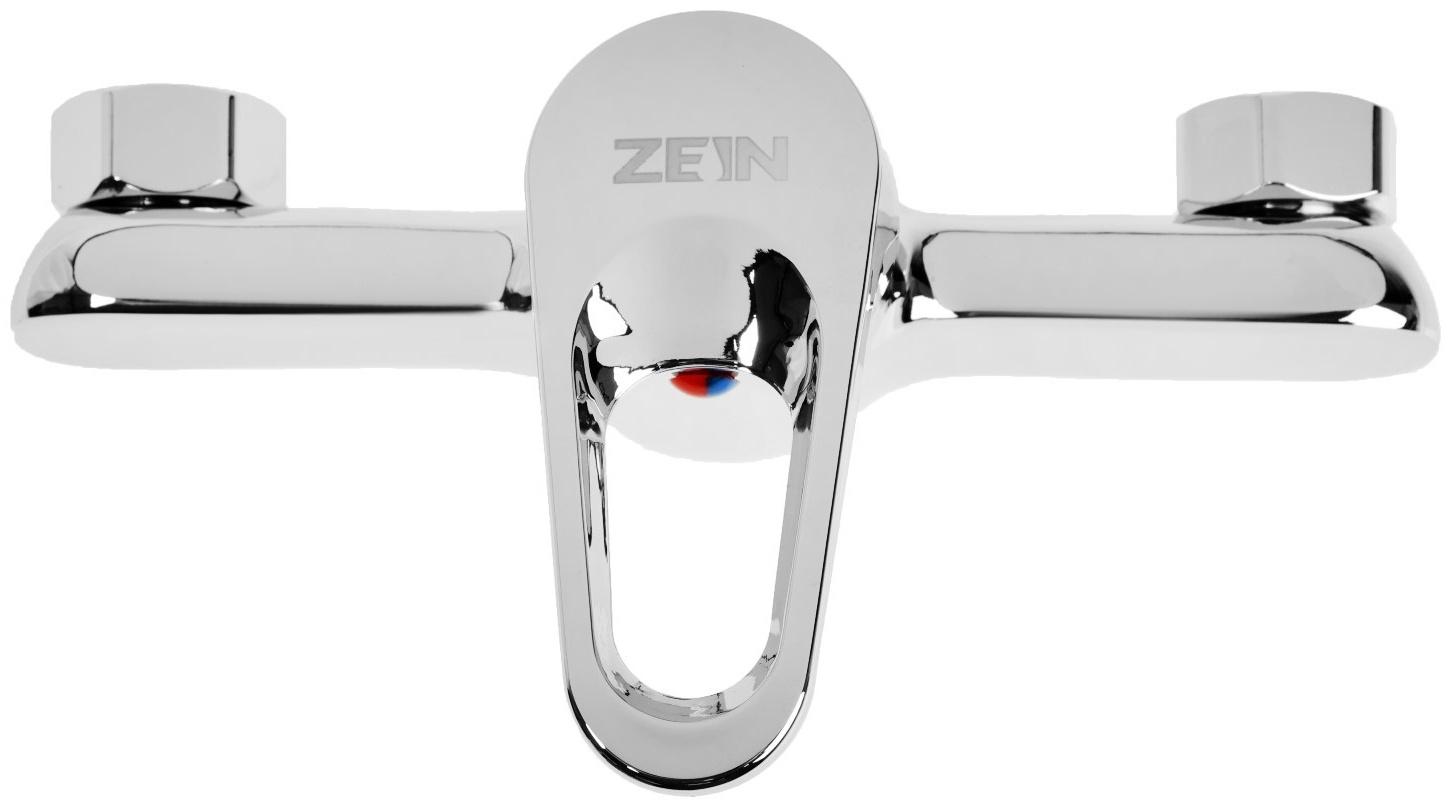 Смеситель для душа ZEIN Z4115, однорычажный, лейка 5 режимов, шланг, держатель, хром