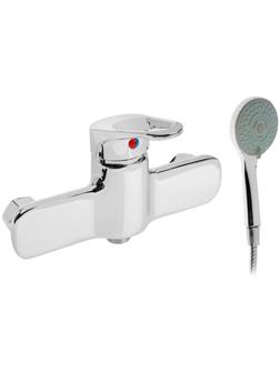 Смеситель для душа ZEIN Z4115, однорычажный, лейка 5 режимов, шланг, держатель, хром