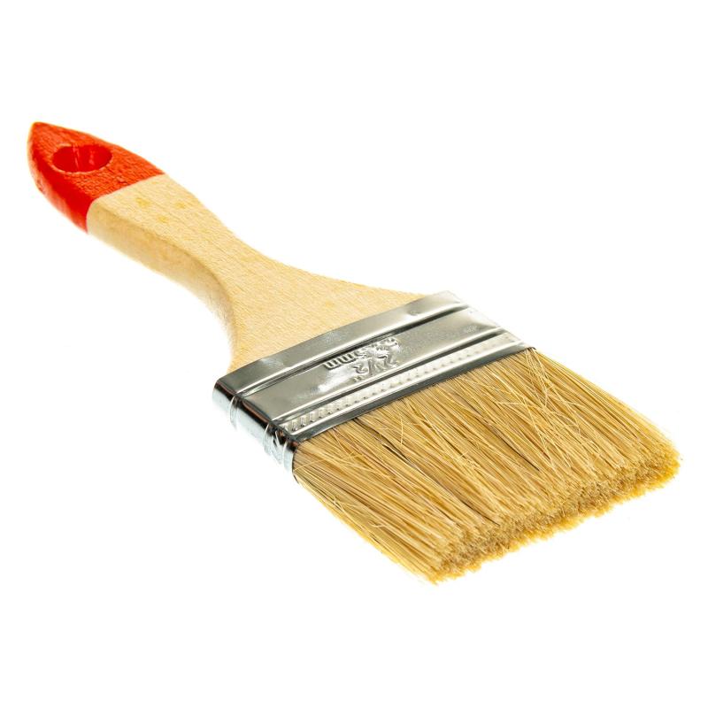 Кисть плоская СТАНДАРТ 63 мм 2,5'' натуральная щетина(73/3/4/4)