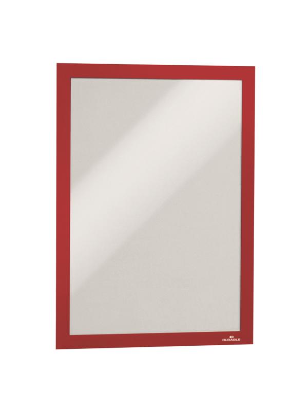 Рамка A4 красный самокл.осн. DURABLE Duraframe 4872-03 2шт
