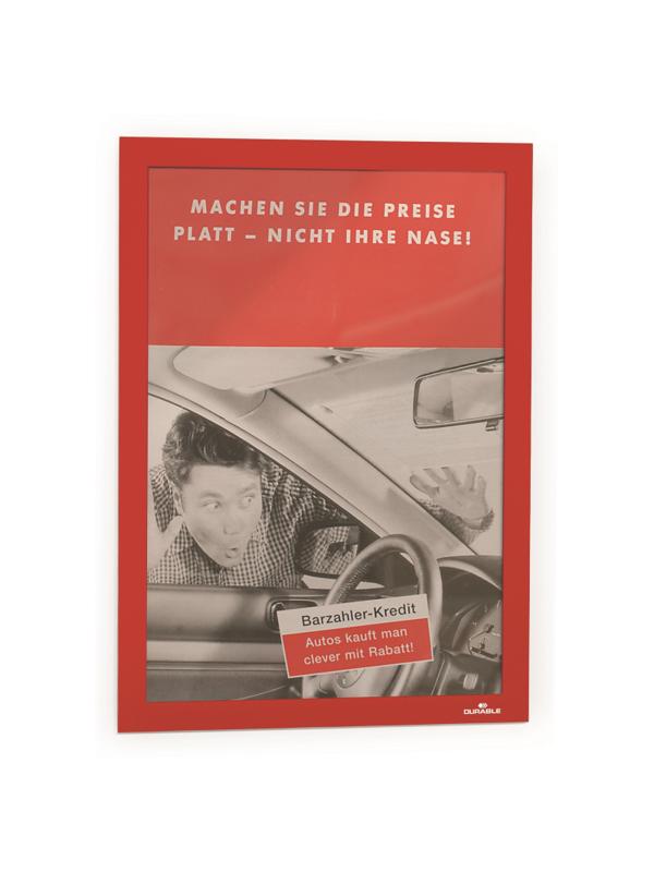 Рамка A4 красный самокл.осн. DURABLE Duraframe 4872-03 2шт