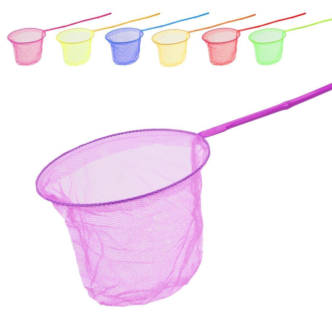 Сачок детский 20 см, ручка 70 см, круг, в ассорт.