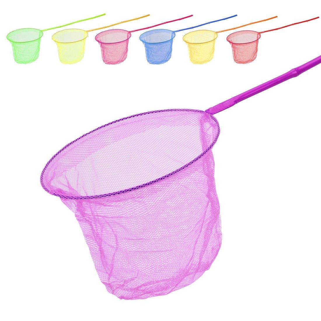 Сачок детский 20 см, ручка 80 см, круг, в ассорт.