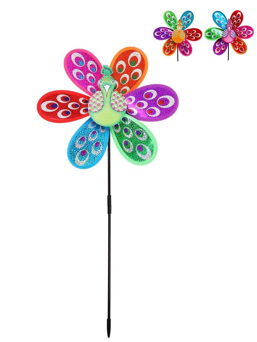 Вертушка Цветик 30 см. держатель 50 см., в ассорт.