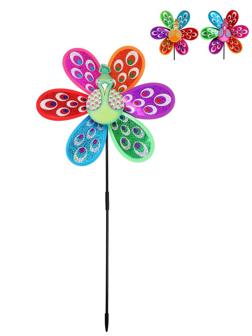 Вертушка Цветик 30 см. держатель 50 см., в ассорт.