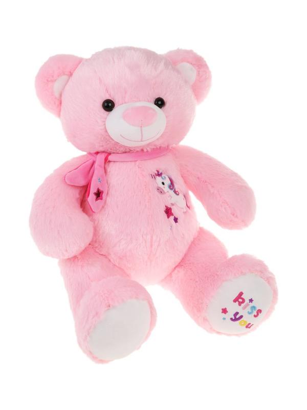 Мишка Единорог 40см роз.