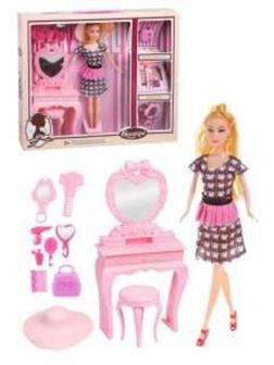 ДЕФЕКТ УПАКОВКИ Игр. наб. Модница, в компл. кукла 29 см., предм. 11 шт.,
кор.