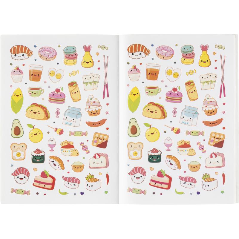 Наклейки детские Я люблю аниме! голубая обл. 145x210мм 600накл 99907121