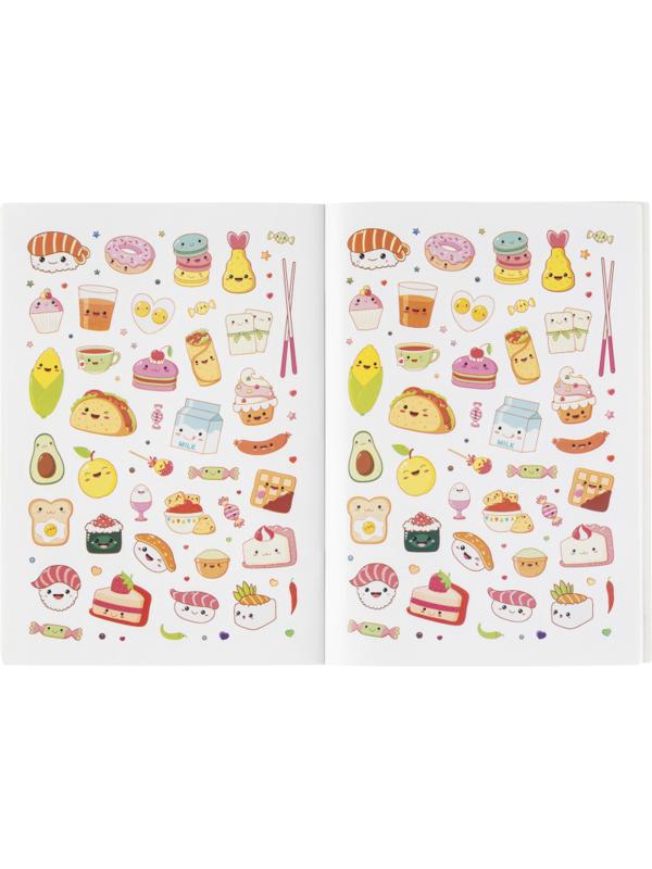 Наклейки детские Я люблю аниме! голубая обл. 145x210мм 600накл 99907121