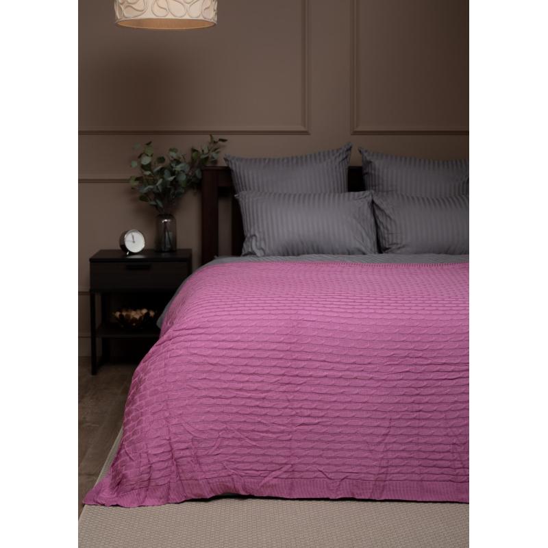 Плед вязаный Buenas Noches Primo Акрил 2 сп. Розовый, 9250