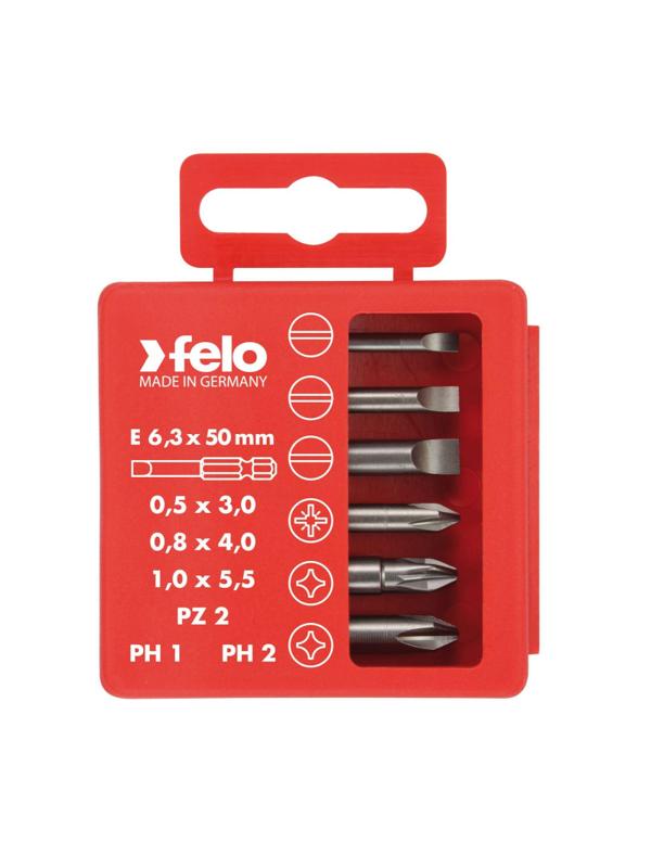 Набор бит SL/PZ/PH Industrial  50 мм в кейсе, 6 шт 03092516 FELO